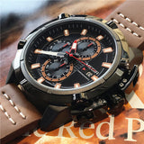 MEGIR LONGZ LARGE DIAL CHRONOGRAPH WATERPROOF WATCH - boopdo