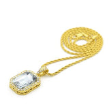 HIPSTER SAVAGE FREE STYLE MINI GEM DIAMOND NECKLACE - boopdo