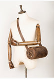 MANTIME SOCIAL OUTDOOR LEATHER BUCKET BAG IN BROWN - boopdo