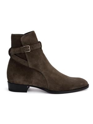 NADEMILI AMERIXA BUCKLE TOE POINTED CHELSEA BOOTS - boopdo