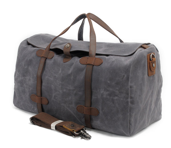 MUCHUAN CANVAS WATERPROOF LARGE CAPACITY TRAVEL BAGS - boopdo