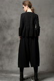 C4MORE HIPSTER MASTER YODA DESIGN WIDE LEG PANTS WITH RED BELT - boopdo