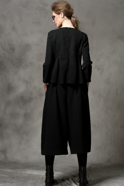 C4MORE HIPSTER MASTER YODA DESIGN WIDE LEG PANTS WITH RED BELT - boopdo