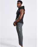 IRON LIFE CARDIOLA SPORTSWEAR SLEEVELESS HOODED T SHIRTS - boopdo