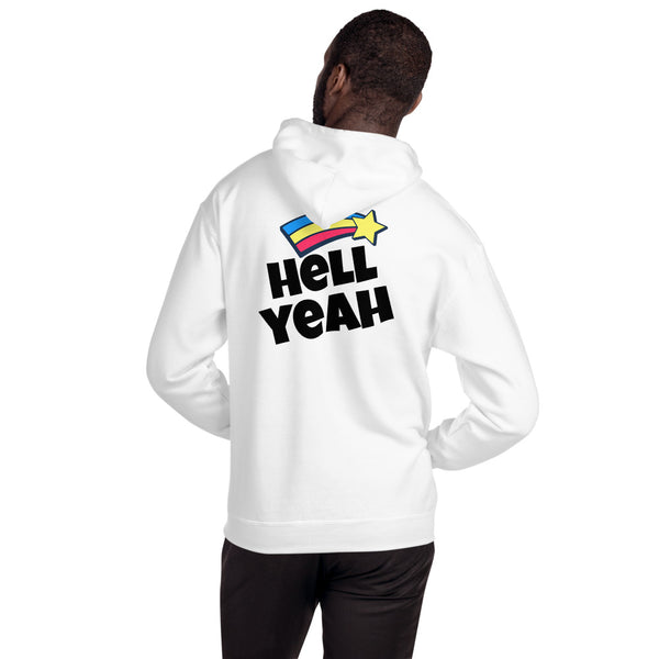 LETS PARTY HELL YEAH PRINT UNISEX HOODIE - boopdo