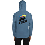 LETS PARTY HELL YEAH PRINT UNISEX HOODIE - boopdo
