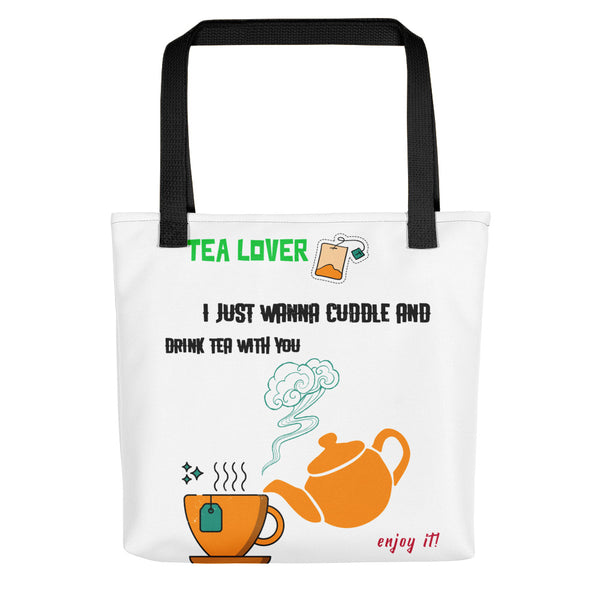 I JUST WANNA DRINK TEA WITH YOU tote bag - boopdo
