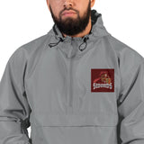 KNIGHT SWORDS WITH MEDIEVAL ARMOR EMBROIDERED CHAMPION PACKABLE JACKET - boopdo