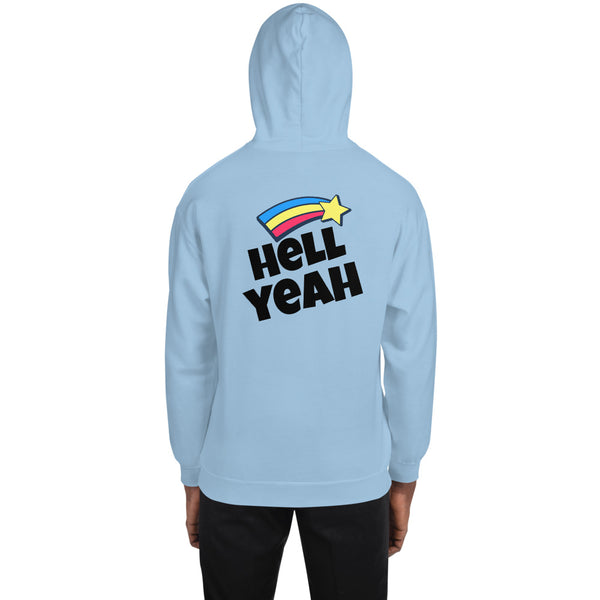 LETS PARTY HELL YEAH PRINT UNISEX HOODIE - boopdo