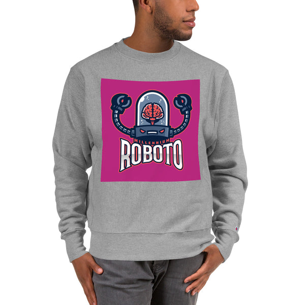 EVIL ROBOT MASCOT MILLENNIUM ROBOTO CHAMPION CREW NECK SWEATSHIRT - boopdo