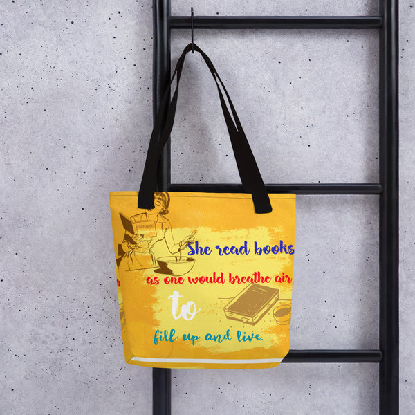 SHE READ BOOKS TOTE BAG - boopdo