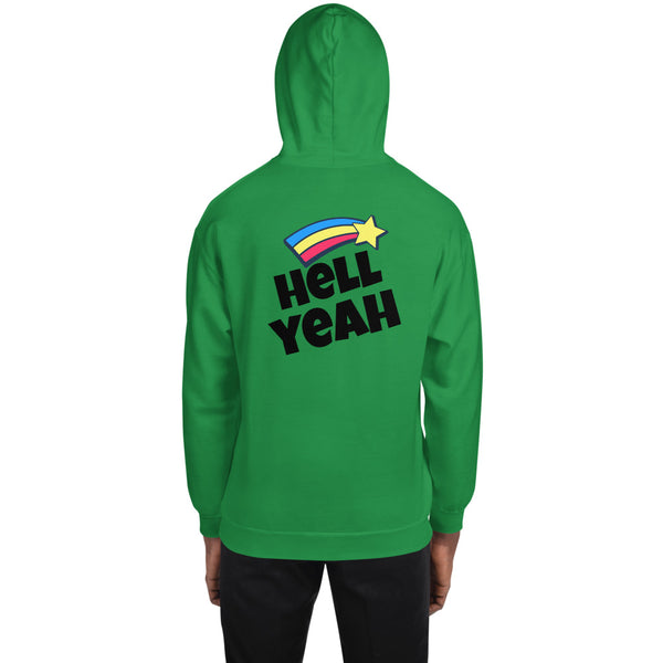 LETS PARTY HELL YEAH PRINT UNISEX HOODIE - boopdo