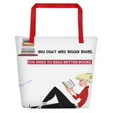 YOU NEED TO READ BETTER BOOKS BEACH BAG - boopdo