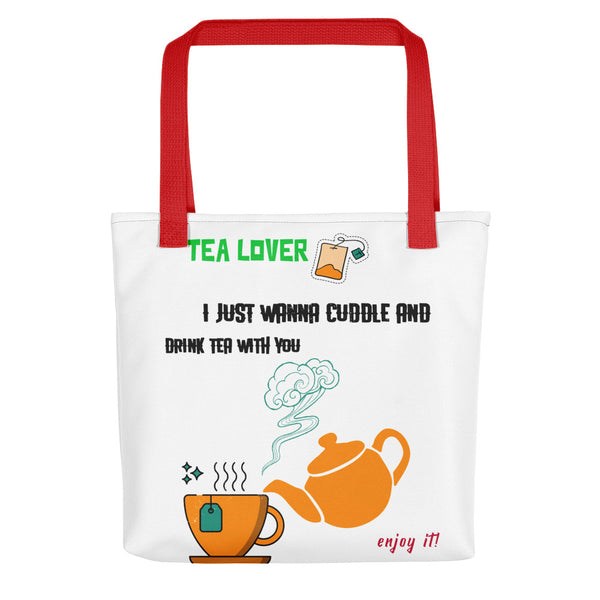 I JUST WANNA DRINK TEA WITH YOU tote bag - boopdo
