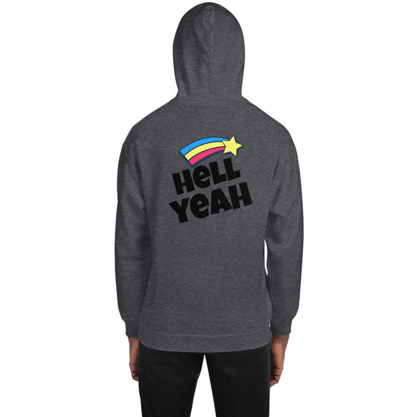 LETS PARTY HELL YEAH PRINT UNISEX HOODIE - boopdo