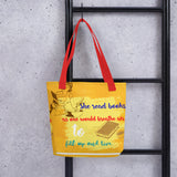 SHE READ BOOKS TOTE BAG - boopdo