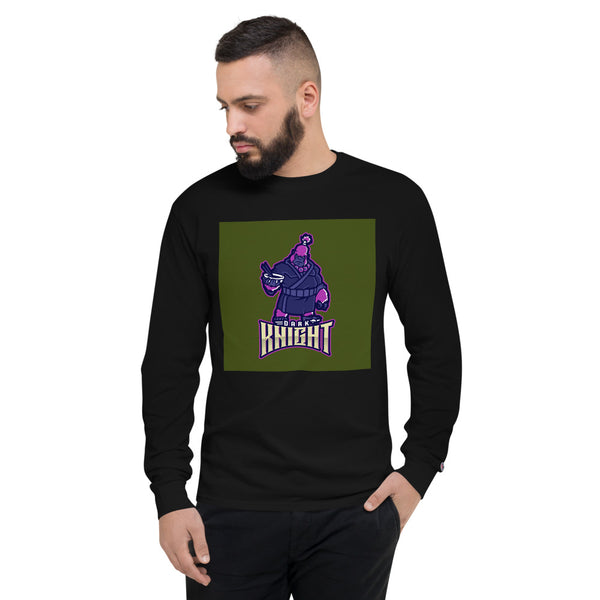 FANTASY DARK KNIGHT GRAPHIC MEN CHAMPION LONG SLEEVE SHIRT - boopdo