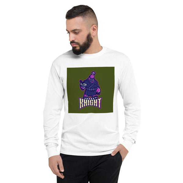 FANTASY DARK KNIGHT GRAPHIC MEN CHAMPION LONG SLEEVE SHIRT - boopdo