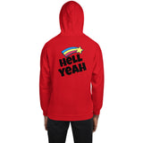 LETS PARTY HELL YEAH PRINT UNISEX HOODIE - boopdo