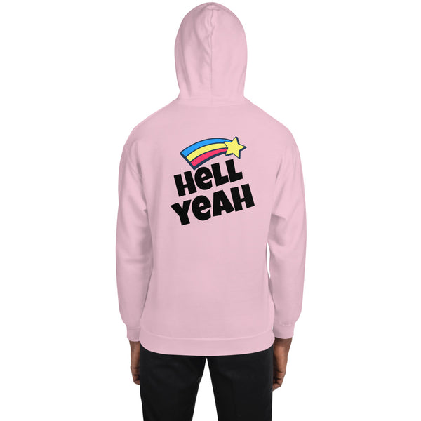 LETS PARTY HELL YEAH PRINT UNISEX HOODIE - boopdo