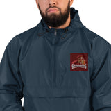 KNIGHT SWORDS WITH MEDIEVAL ARMOR EMBROIDERED CHAMPION PACKABLE JACKET - boopdo