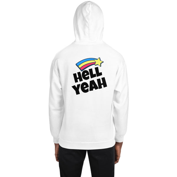 LETS PARTY HELL YEAH PRINT UNISEX HOODIE - boopdo